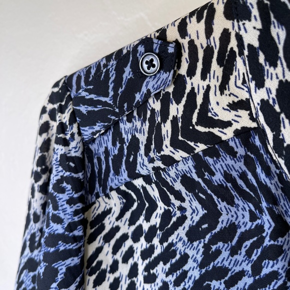 FYLO | NWT Animal Print Button Collared Blouse - Picture 7 of 15